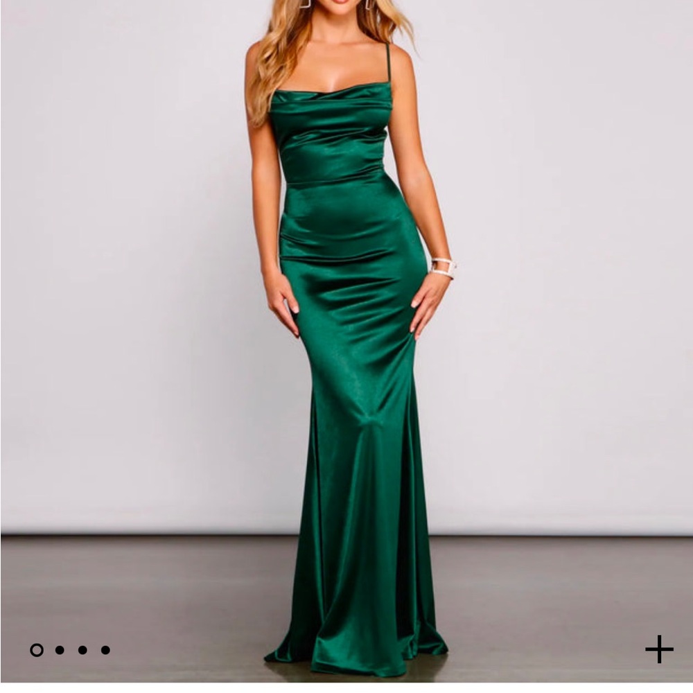 Hunter green formal dress